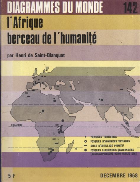 Lafrique Berceau De Lhumanité N° 142 By Saint Blanquat Henri Na