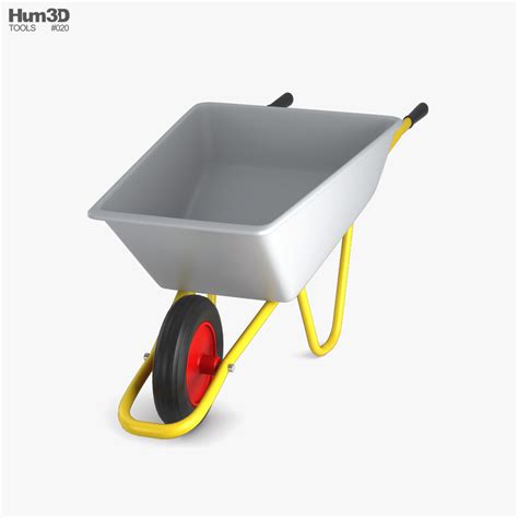 Wheelbarrow 3d Model Download Tools On