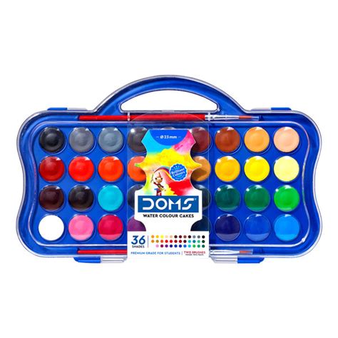 Doms Watercolor Cakes 36 Colors Premium Grade Lazada Ph