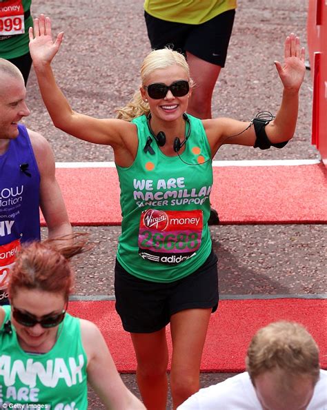 Katherine Jenkins Leads The Celebrity Turnout For The London Marathon