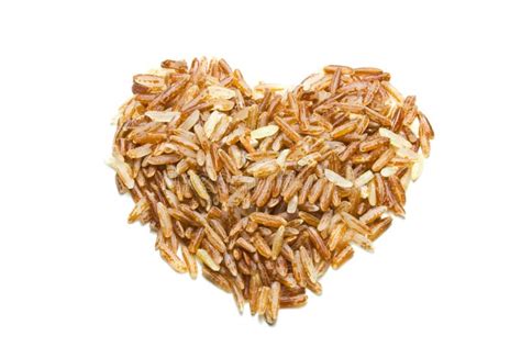 Brown Rice Heart Shape Stock Image Image Of Grain Rice