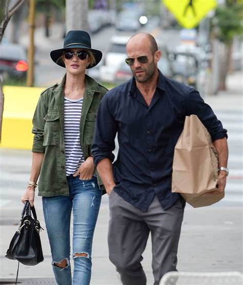 ROSIE HUNTINGTON-WHITELEY and Jason Statham Out Shopping in West ...