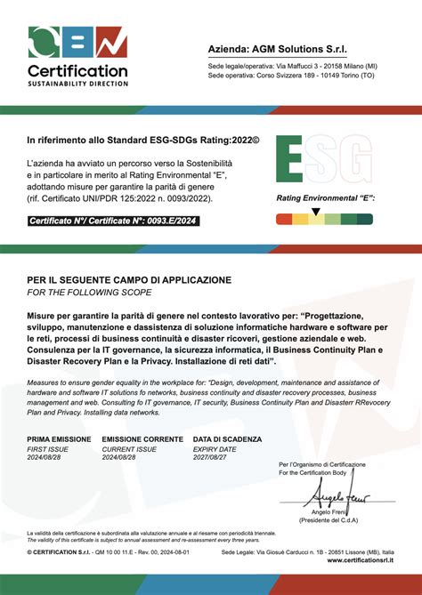 Certificazione Anticorruzione ISO 37001 Certification SRL