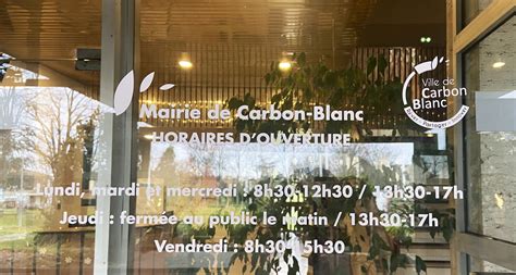 Changement Horaires Mairie Et Maison Pour Tous Mairie De Carbon Blanc