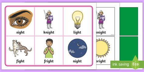 Phase 3 Igh Sound Bingo Scottish Teacher Made