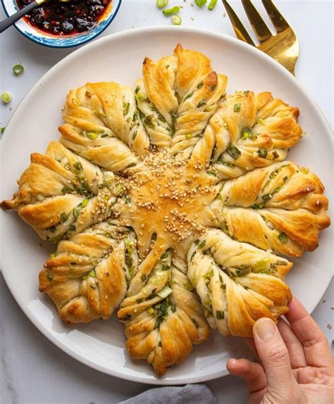 Scallion Star Bread Recipe On Food Recipe Onion Bread Onion