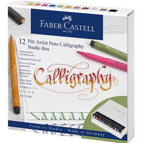 Penne Calligrafiche Faber Castell Pitt Studio Box Pezzi