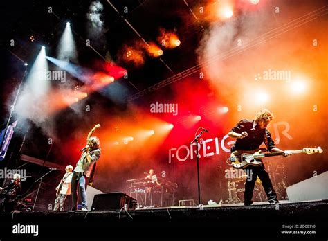 Foreigner Live In Concert Stock Photo Alamy