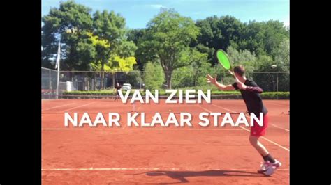 Anticipatie En Voorbereiding Van Zien Naar Klaar Staan Tennis