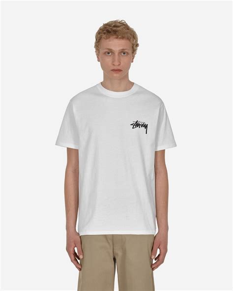 Stussy Fuzzy Dice T Shirt In White Lyst