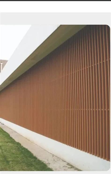 Brown Wpc Louvers For Commercial Thickness Mm At Rs Sq Ft In