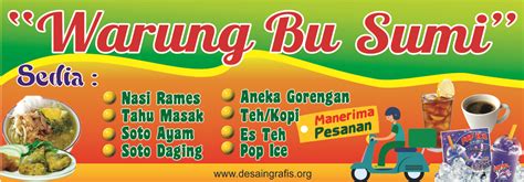 Desain Banner Warung Makan Nasi Rames cdr | Kumpulan Desain Grafis ...