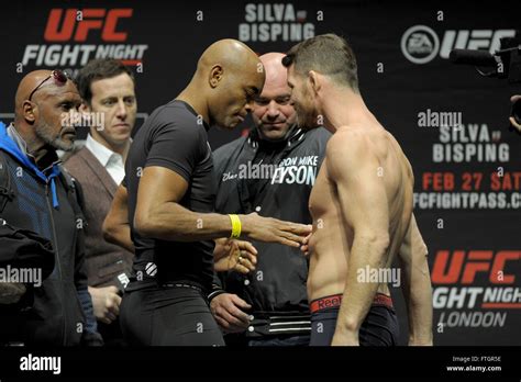 Ufc Fight Night Silva Vs Bisping Weight In At The O2 Arena In London Uk Headline Fighters