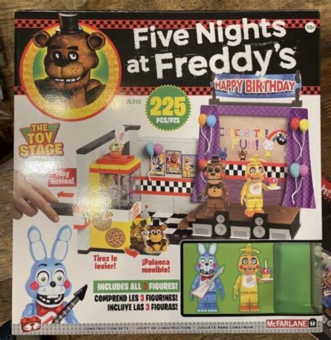 Mcfarlane 25018 The Toy Stage Five Nights At Freddys Fnaf 225 Pcs Complete Ebay