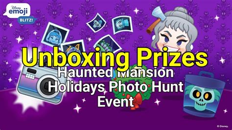 Haunted Mansion Holidays Photo Hunt Event Prizes 102022 Disney Emoji Blitz Youtube