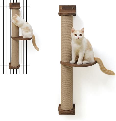 Amazon Fukumaru Cat Tree Solid Walnut Wood Cat Wall Furniture