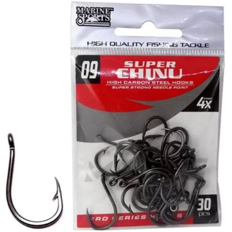 Anzol Super Chinu Marine Sports Varios Tamanhos Blacknickel Shopee Brasil