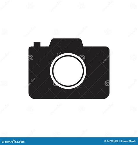 Camerapictogram De Vlakke Ge Soleerde Vector Van De Fotocamera Het