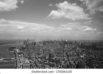 New York Skyline Aerial Black White: Over 2,378 Royalty-Free Licensable ...