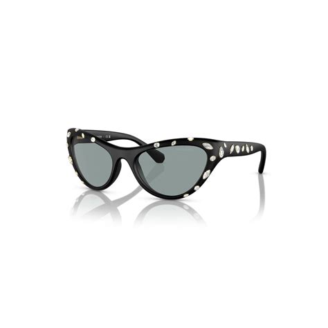 Swarovski Sunglasses Cat Eye Shape Black