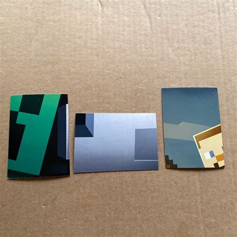 Minecraft Sticker Set Jinx Slime Blaze Steve Collectable Cards Good