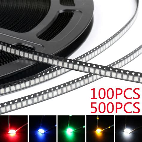 Areyourshop Smd Smt Led Red Green Blue Yellow White Colours Light