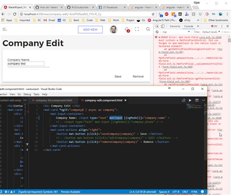 angular - mat-form-field must contain a MatFormFieldControl - Stack Overflow