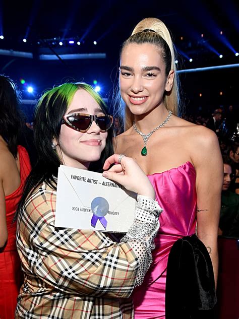 Billie Eilish And Dua Lipa At The American Music Awards Best