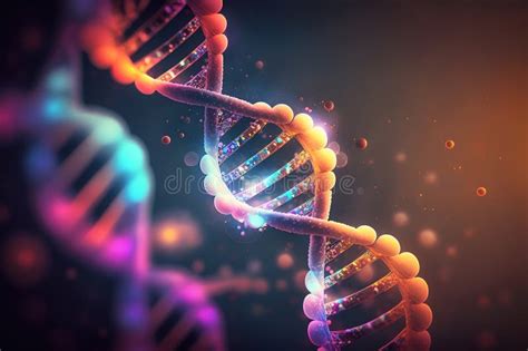 Molecules Structure Dna Code Stock Illustration Illustration Of