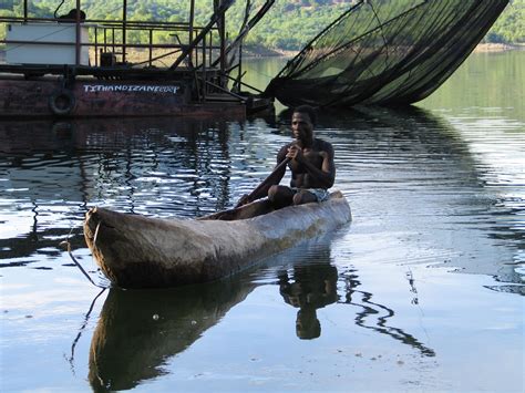 Free Images Water River Reflection Vehicle Fisherman Africa