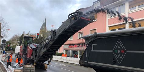 Im Video Baustart Auf Der Alleestra E F Hrt Zu Wendeman Vern Fr Ndenberg