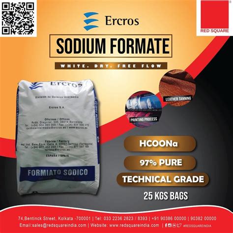 Sodium Formate Red Square At Rs Kg Formic Acid Sodium Salt In