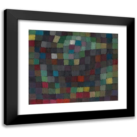 Paul Klee X Black Modern Framed Museum Art Print Titled May