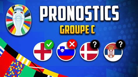 EURO 2024 PRONOSTICS du Groupe C Angleterre Slovénie Danemark