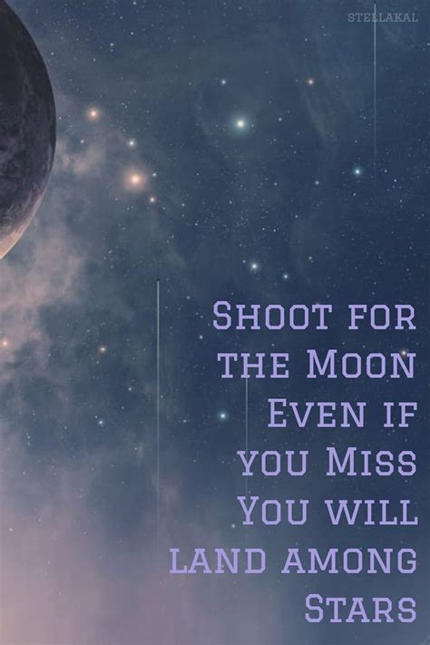 Moon Stars Galaxy With Quotes