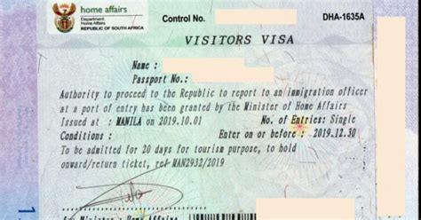 South Africa Visa For Filipinos Requirements Cost Tips