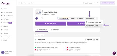 Create Teams On Quizizz For Work Quizizz For Work