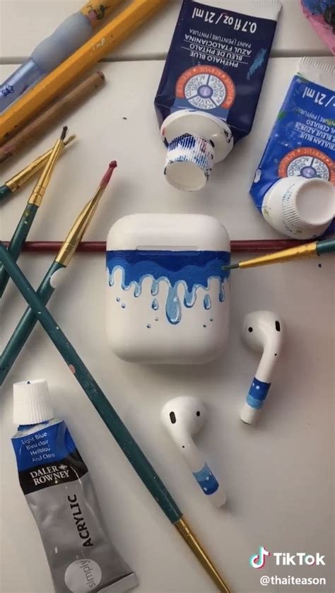 Thaiteason Airpods With Water Detail Day 25 Painting Something For