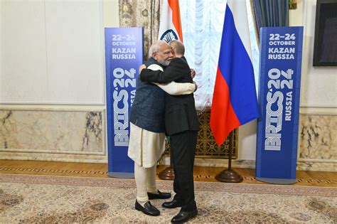 Th Brics Summit Russian President Vladimir Putin Meets With Indian