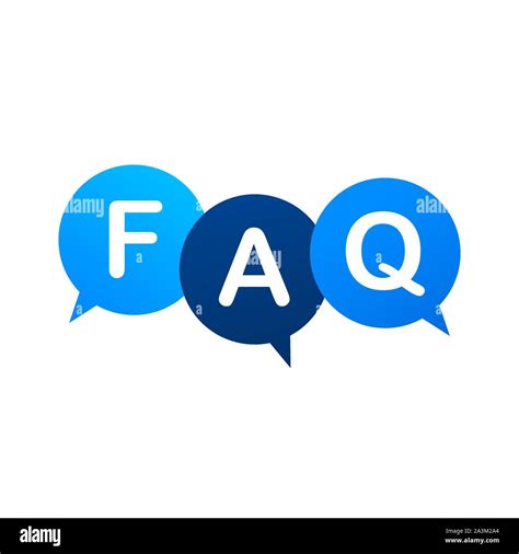 Frequently Asked Questions Faq Banner Computer With Question Icons Vector Illustration Stock