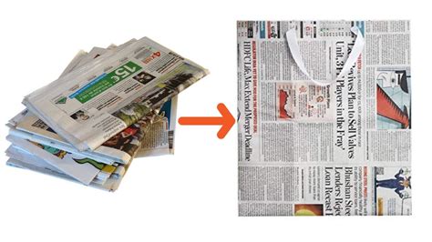 How To Make A Paper Bag With Newspaper Paper Bag Making Tutorial