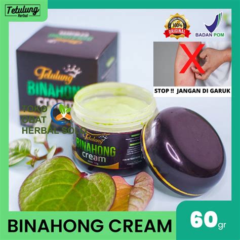 Jual Binahong Cream 60 Gr Krim Salep Tetulung Obat Herbal Gatal Jerawat