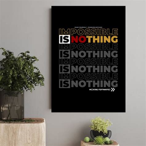 Jual Poster Motivasi Poster Kata Kata Inspirasi Quote Impossible Is