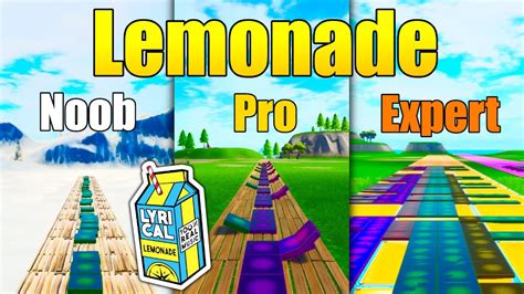 Lemonade Noob Vs Pro Vs Expert Fortnite Music Blocks Code In