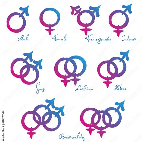 LGBT Symbols Gender Identity And Sexual Orientation Male Female