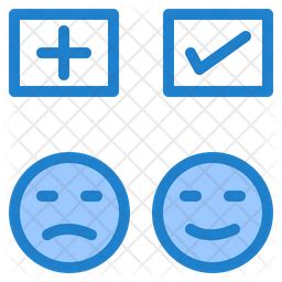 Emoji Survey Icon - Download in Dualtone Style