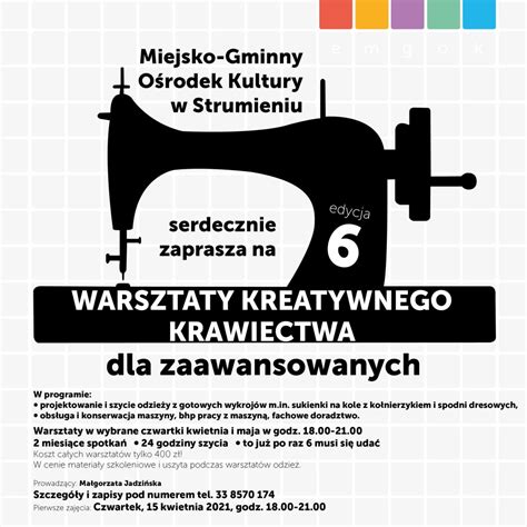 Warsztaty Kreatywnego Krawiectwa MGOK