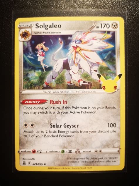 SOLGALEO HOLO KARTA POKEMON TCG CELEBRATIONS Kraków Kup teraz na