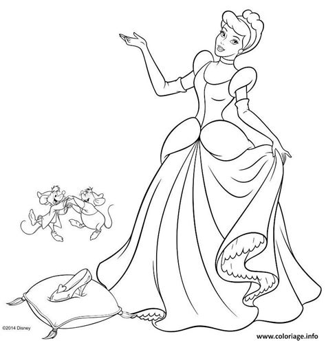 Coloriage La Belle Princesse Cendrillon Dessin Cendrillon Imprimer