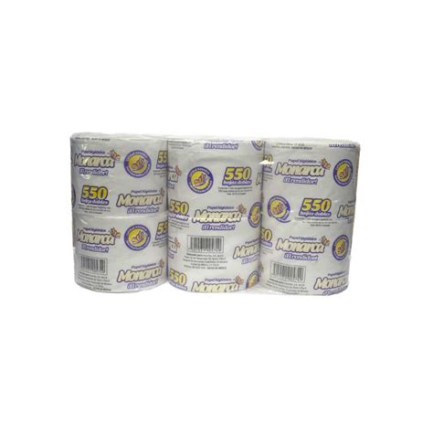 Papel Higienico Monarca 6 Rollos 550 Hojas Dobles Super Alfred